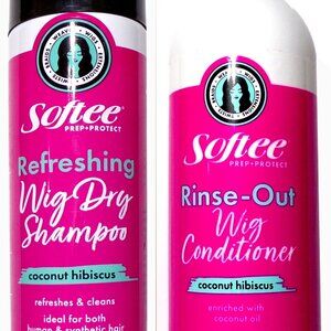Softee Rinse-Out Wig Conditioner & Shampoo Coconut Hibiscus Human & Synthetic